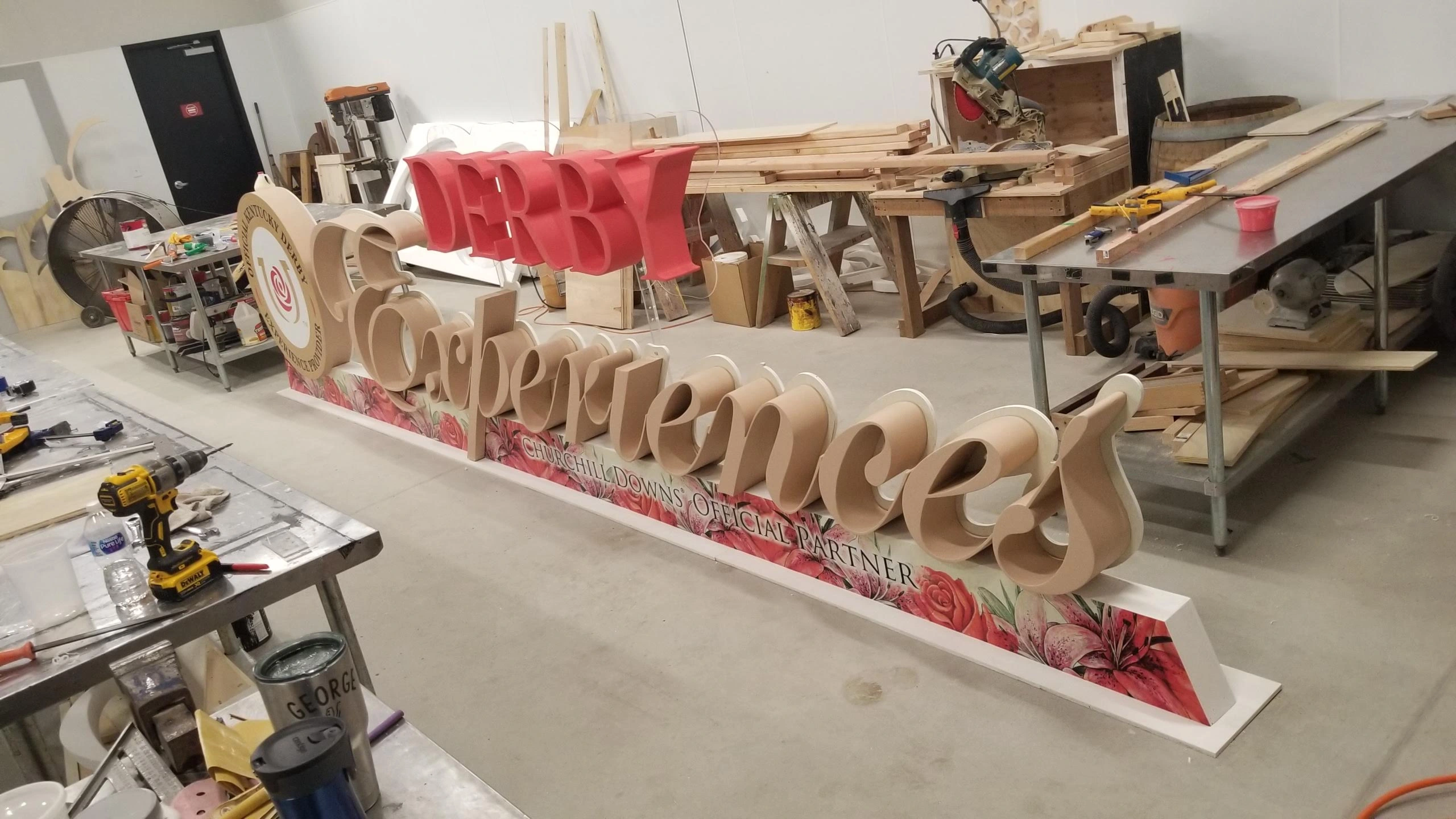 Derby Experiences / Fabrication in the studio