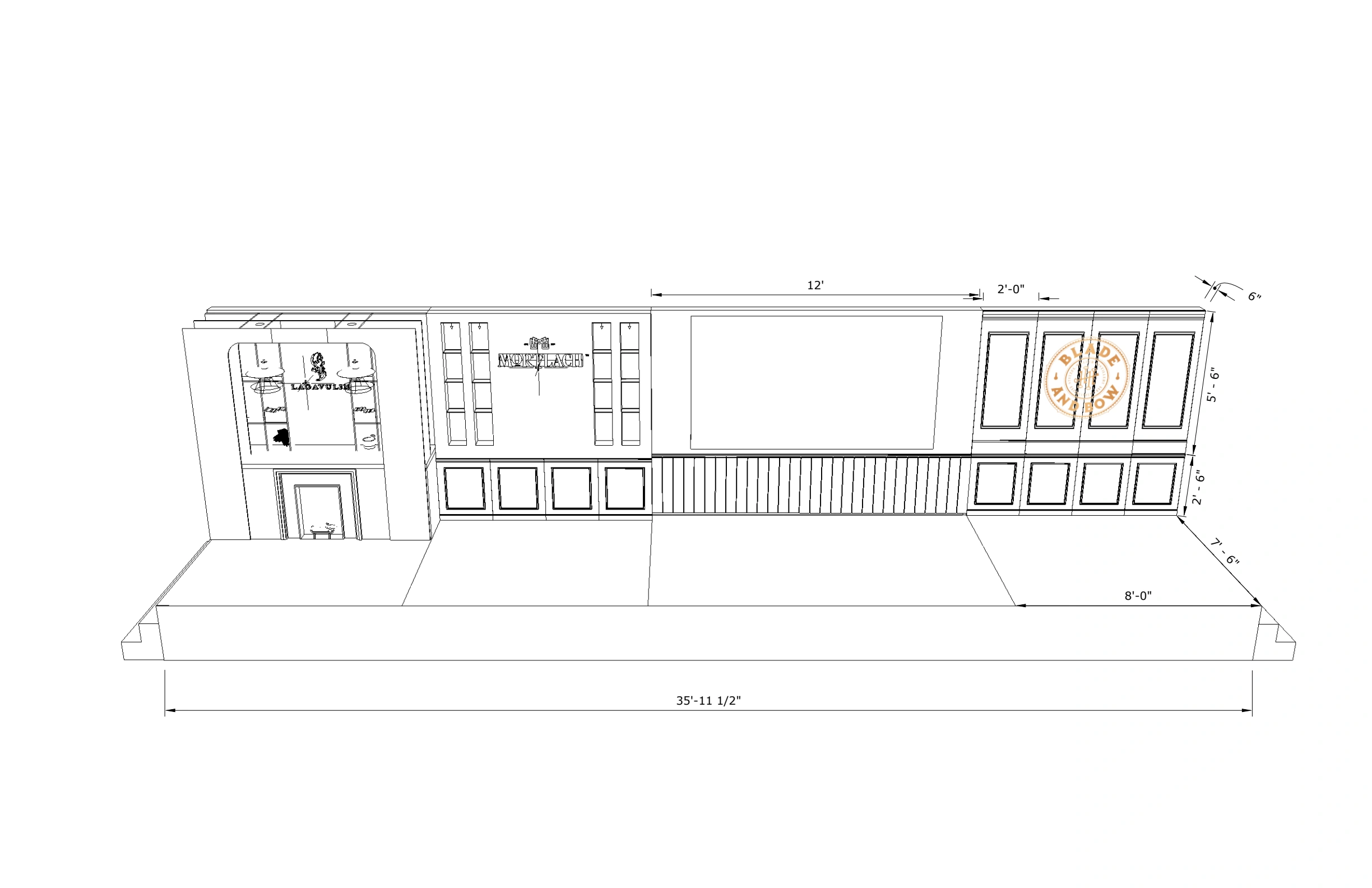 Luxury brands / Stage fabrication drawing