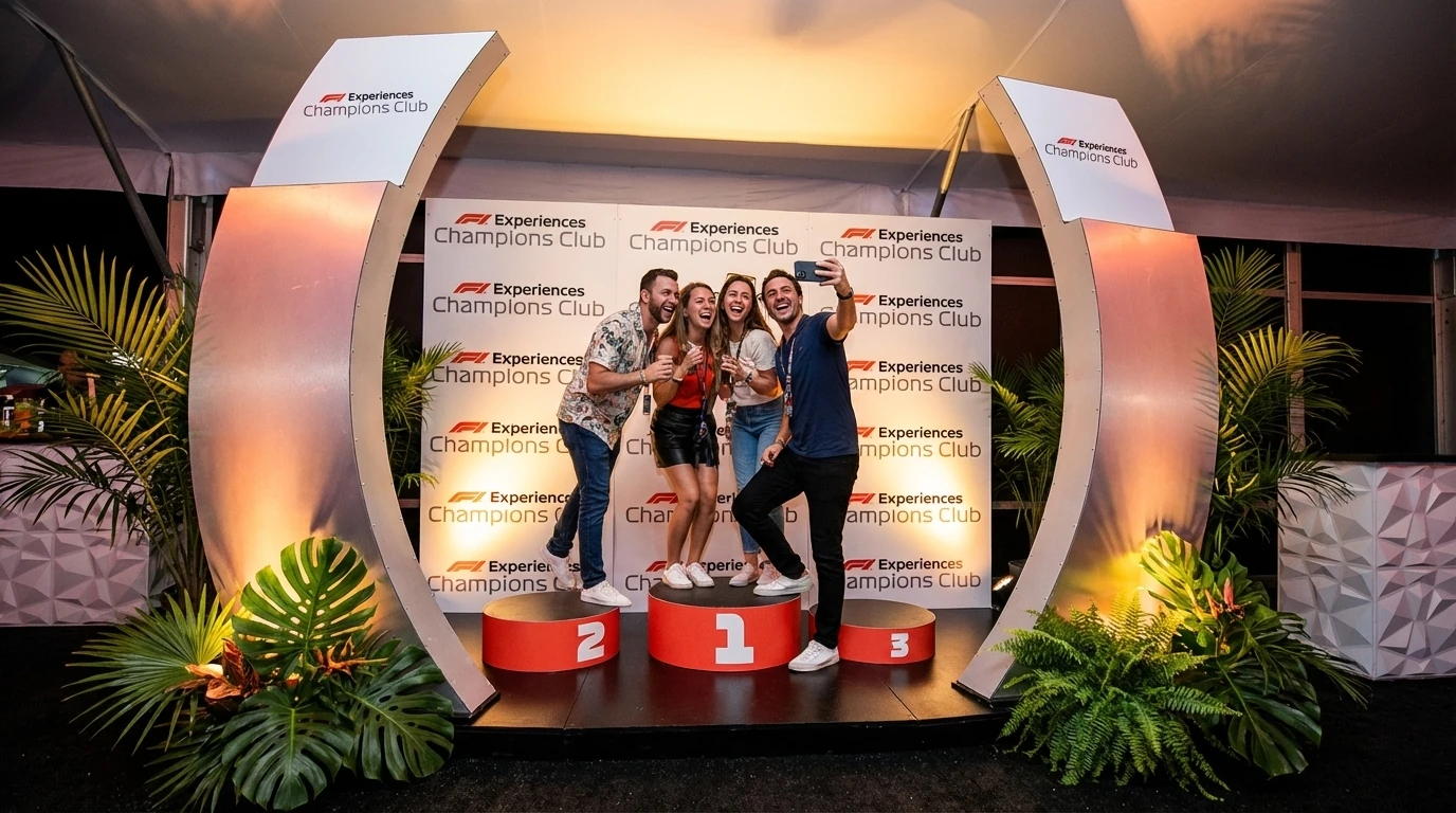 COTA / Guests at the Champions Club podium
