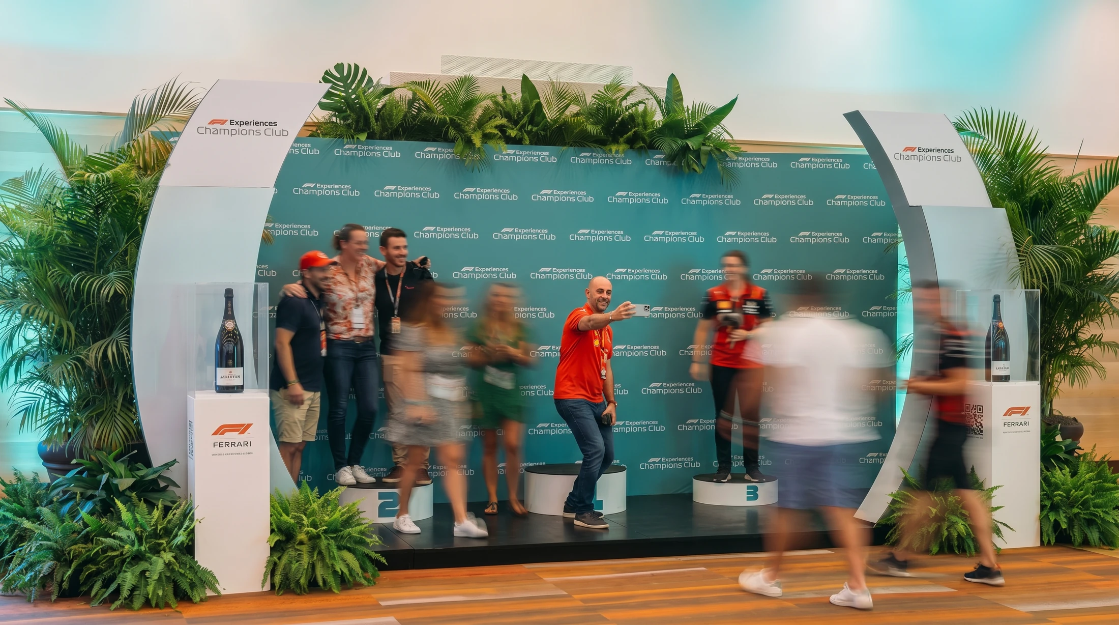 Miami · Guests at the Champions Club podium