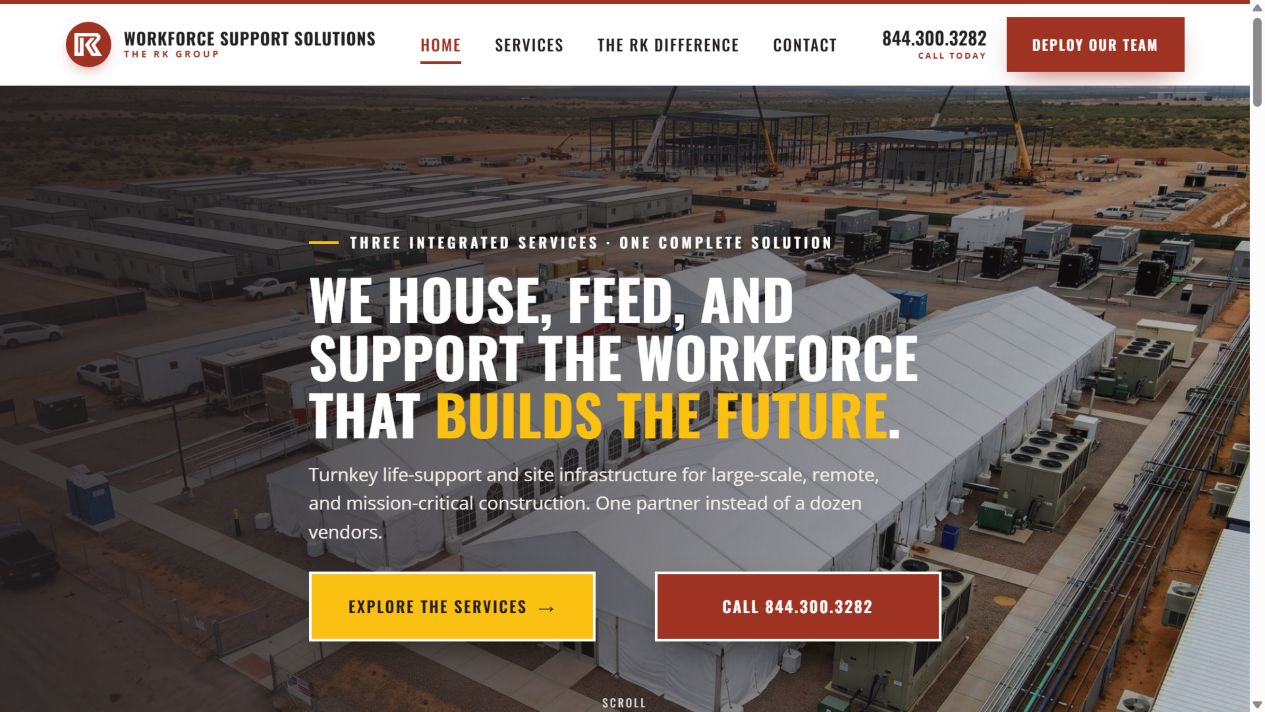 RK Workforce website preview
