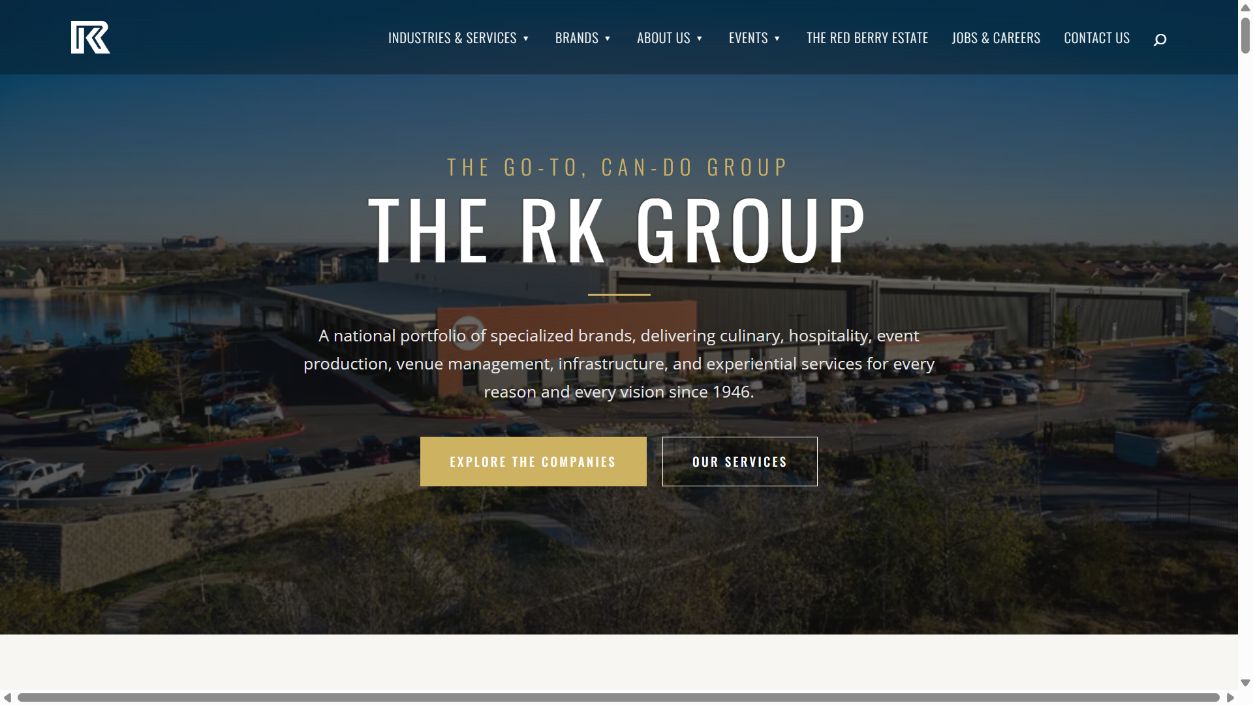The RK Group website preview