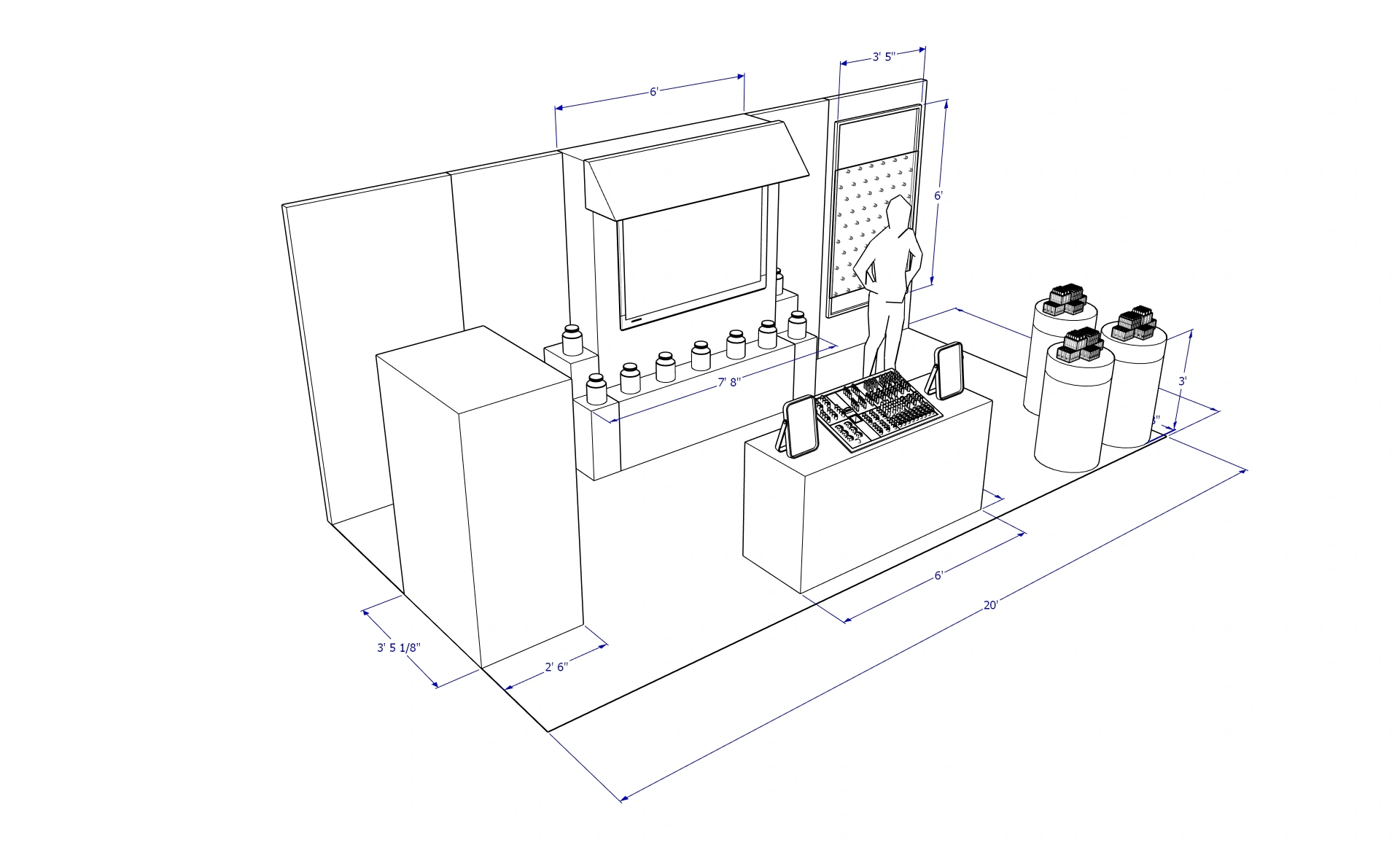 Beauty activation / Developed wireframe